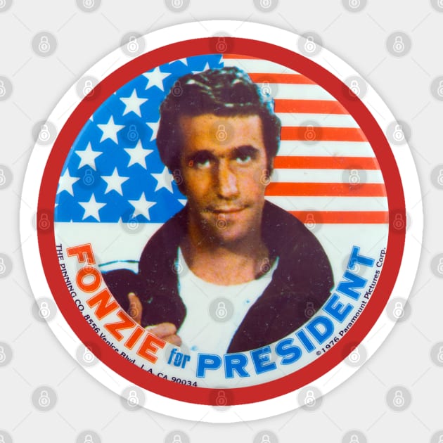 Fonzie For President Sticker by Pop Fan Shop